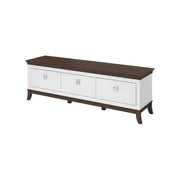 Mobile TV 160cm collezione PALACE con 3 cassetti. Colore bianco e rovere.