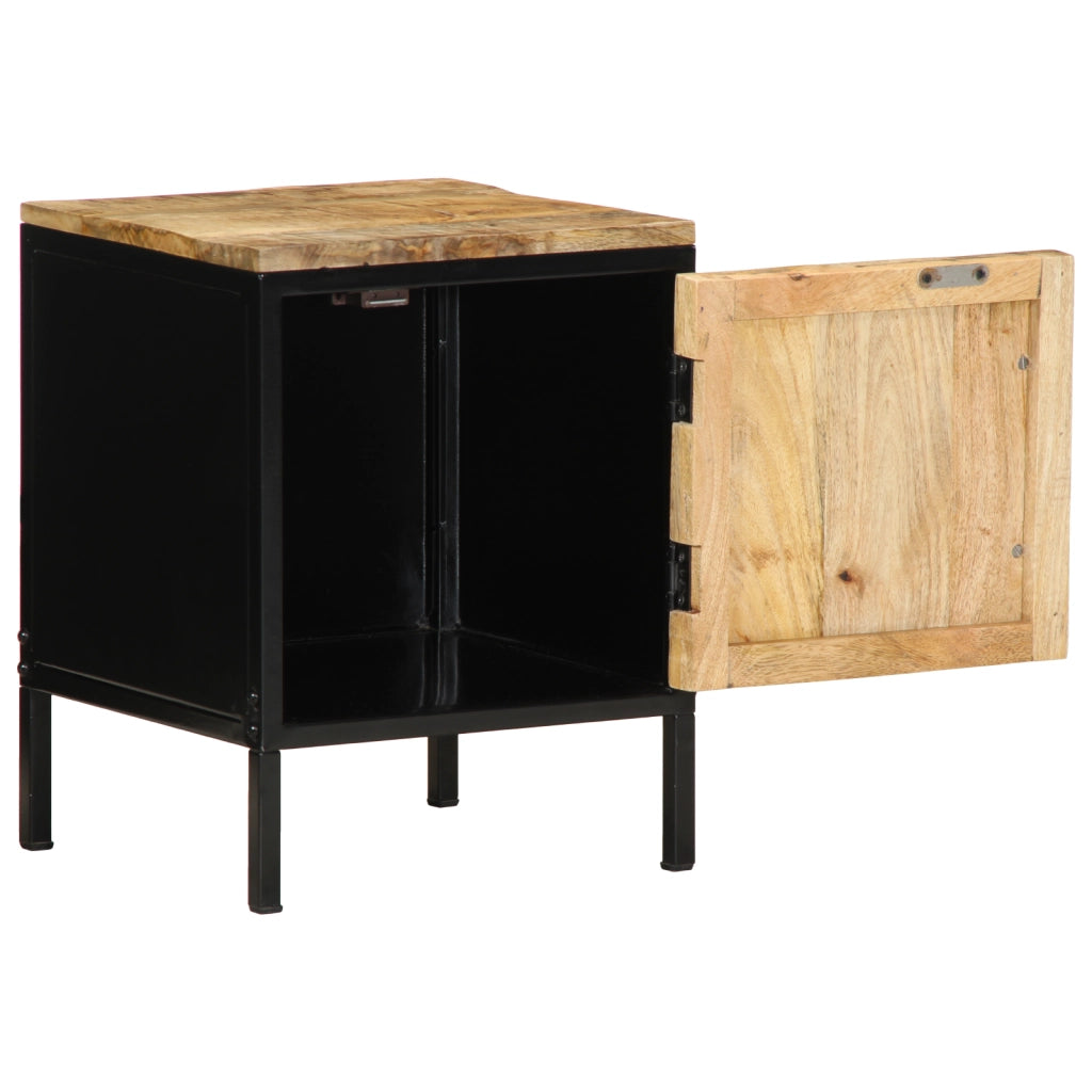 Comodino 30x30x40 cm Legno massello di mango grezzo