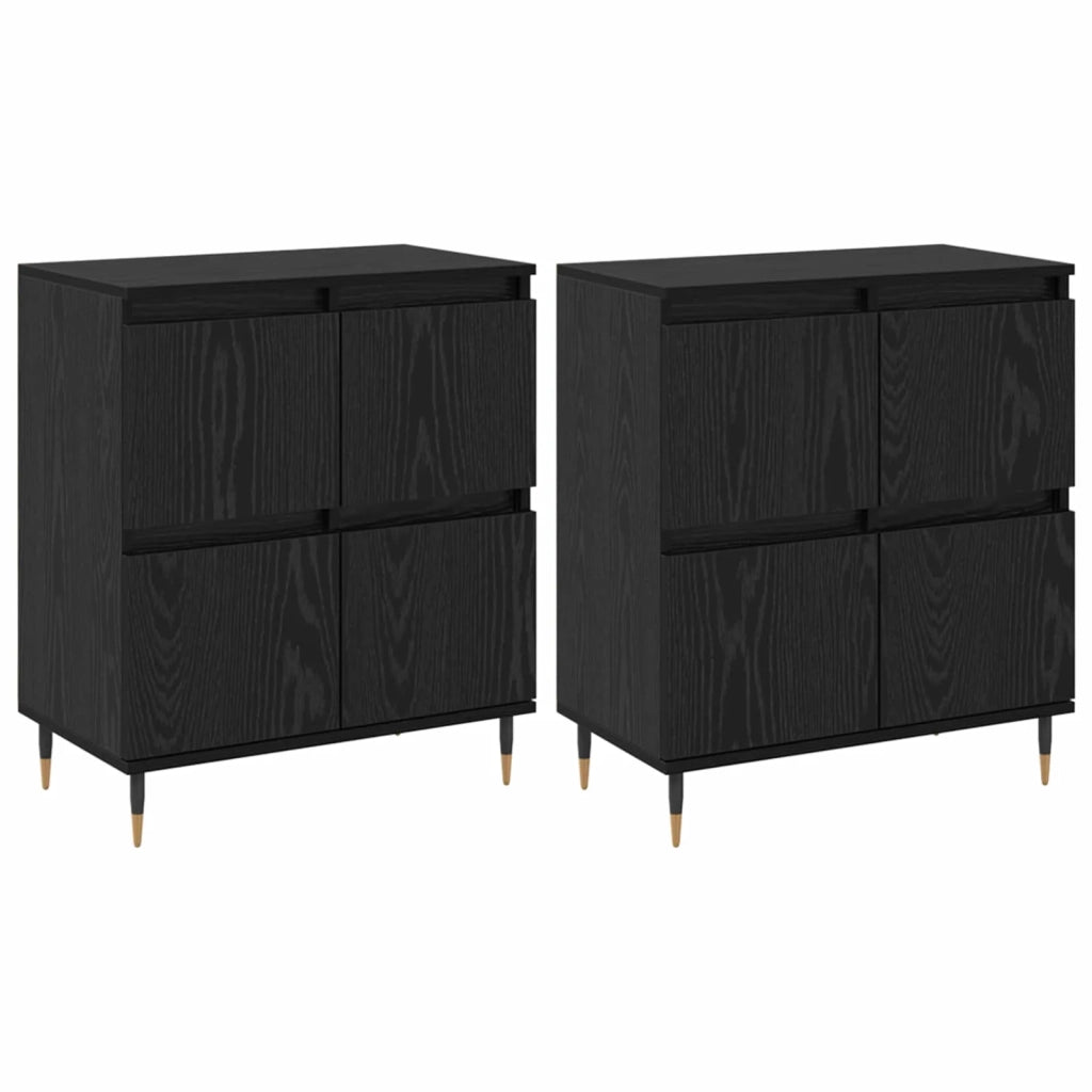 Armadio 2 pz Rovere Nero 60 x 35 x 70 cm CFW4308640