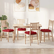 Cuscini per Seduta 4 pcs Rosso 40 x 40 x 12 cm Tessuto