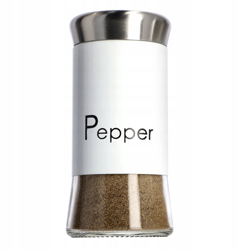 KADAX Pepper Pot Pepe Bianco 150ml Barattolo per spezie in acciaio