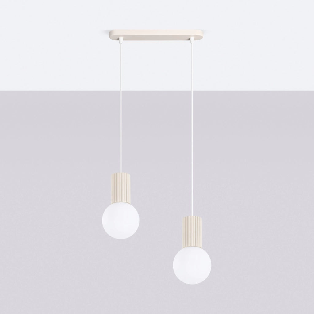 Lampada a sospensione HALO 2L beige