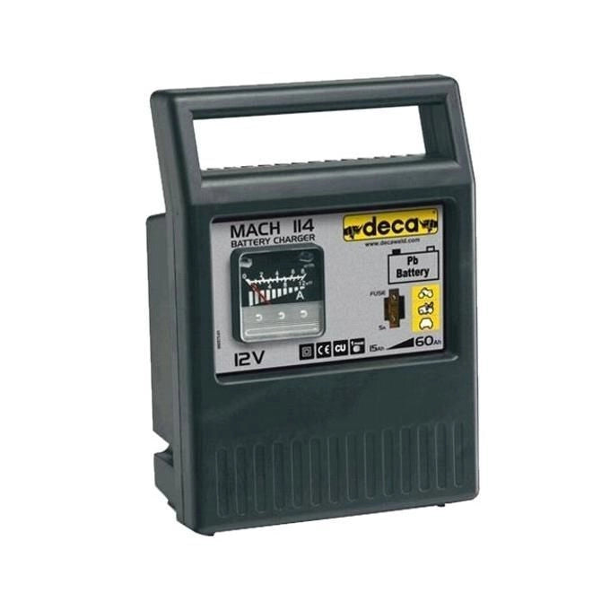 Deca MACH 114 Caricabatterie Tradizionale 12V 4A batterie Pb WET AGM StartandStop 15 60 Ah protezione inversione polarita'