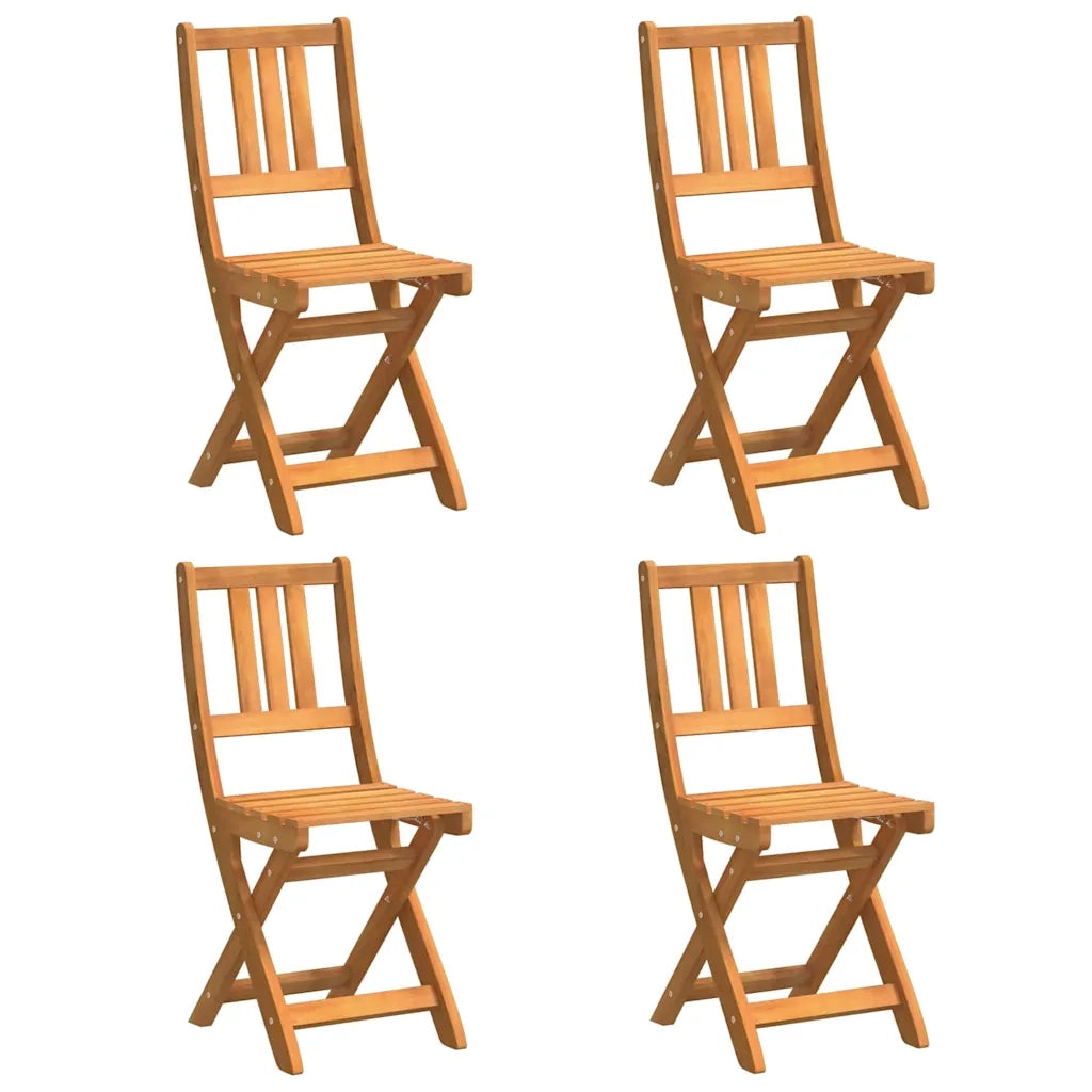 Sedia da Giardino 4 pcs Olio Naturale 40 x 42 x 85 cm 3324840