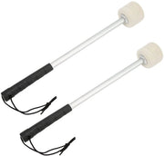 Stecchi di Xilofono 2 pezzi - Testa di Mulo in Gomma - Manico in Legno - Portatile - Percussione Professionale - Materiale Duraturo - Stecchi di Percussione