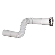 CANOTTO PP FLESSIBILE + GHIERA - BIANCO MM 40X11/2 CM 30/80- 10 pezzi