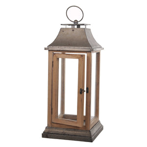 Lanterna in Metallo con Manico H 68 cm