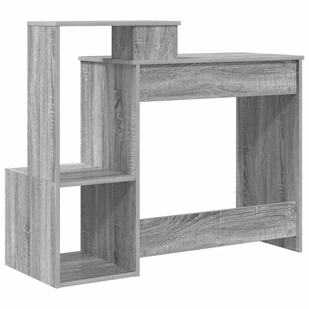 Scrivania | Tavolo da Ufficio Grigio Sonoma 106 x 41 x 88.5 cm Legno multistrato