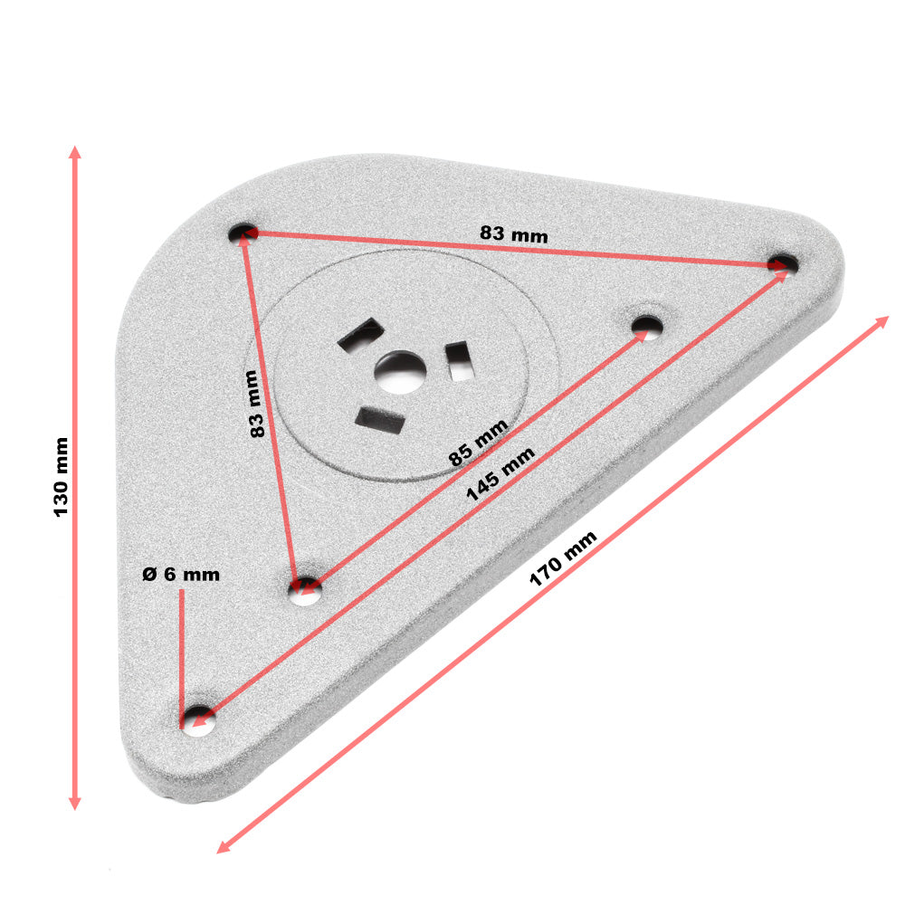 Set 4 gambe per tavolo regolabili in acciaio inox cromato Ø 60mm 1100mm Piedi per mobili