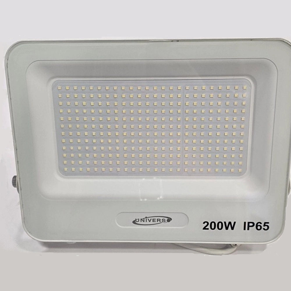 Trade Shop - Faro Proiettore Smd Led Floodlight 200 W Slim Ip65 Luce 3000k 4000k 6500k Ek05-200w - Bianco-bianco Caldo      -
