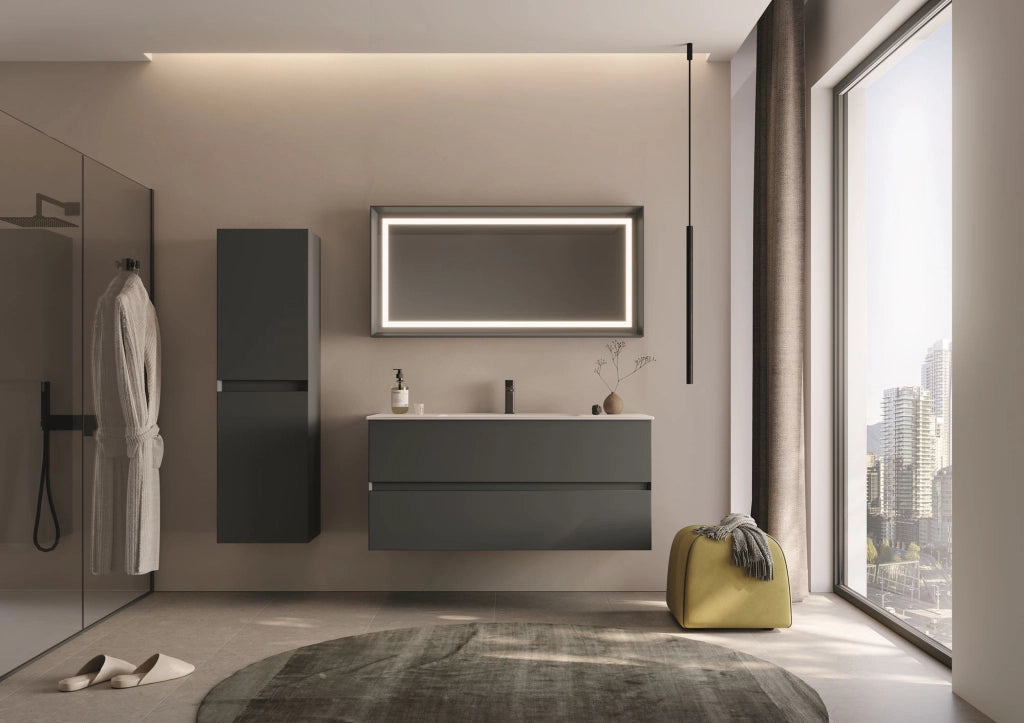 Mobile lavabo "Nest 121 v2" - 121 x 51 x 55 cm - Antracite opaco