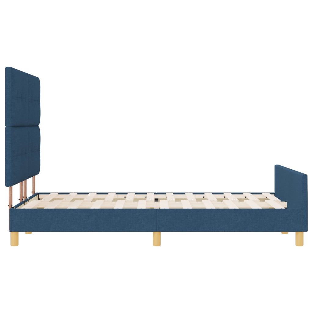 Letto Blu 160x200 cm in Tessuto