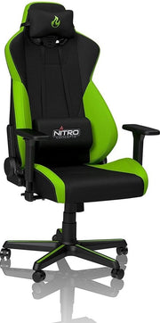 Sedia da Ufficio per Gamer - Sedia per PC - Sedia per Buro - Sedia con Braccio - Sedia per Giocatori - Regolabile in Altezza - Sedia Ergonomica - Sedia Rotante - Lusso - Nero - Verde