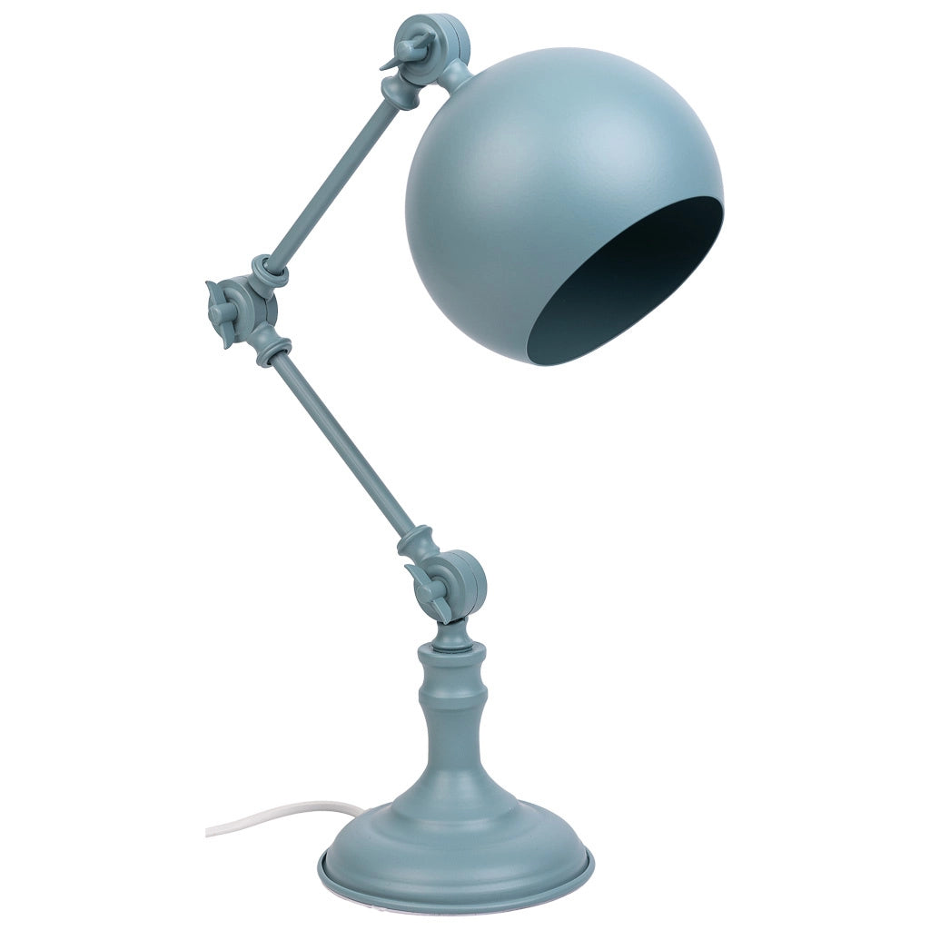 Lampada da tavolo in metallo grigio 26x15x60h