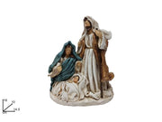 Decorazione Casa Natività Natale Effetto Juta 18 cm