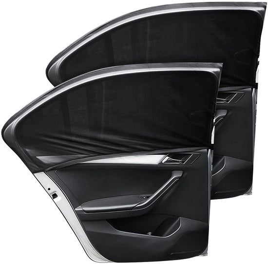 Ombrellone universale per auto - 2 pezzi - Zwart Nylon - 120 x 56 cm - Blocca radiazioni UV