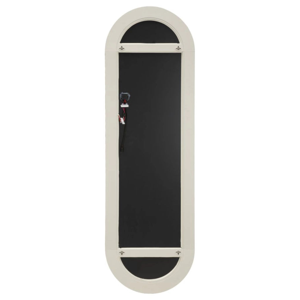 Specchio da parete ovale con illuminazione LED integrata 50x160 cm