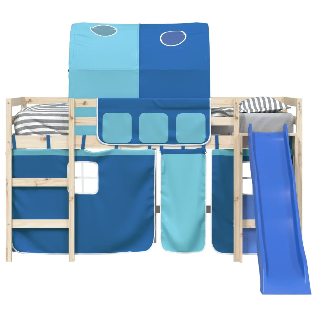 Tende per Letto a Soppalco con Tunnel Blu in Poliestere CFW5031620