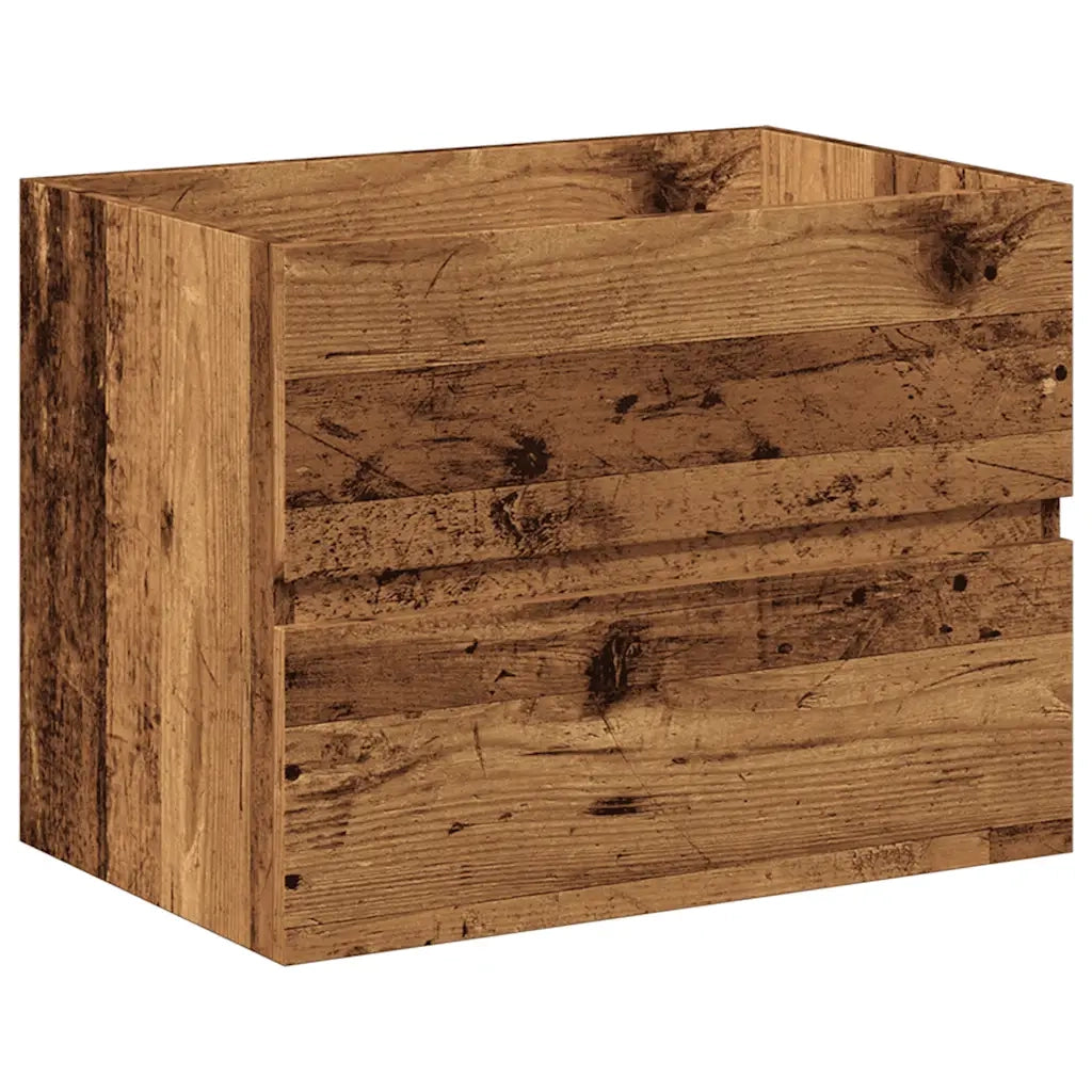 Mobile con Lavabo Integrat-Armadietto da Cucina-Lavandinoo Legno Antico 962752