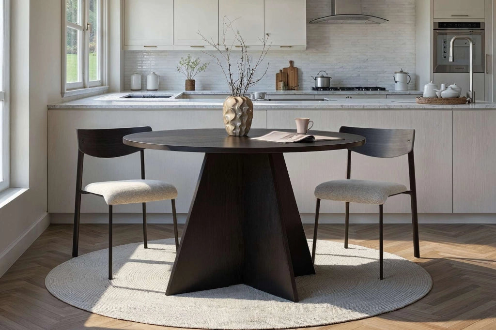 Racale, Tavolo Fisso 4 Posti, 120x120x75h cm Nero