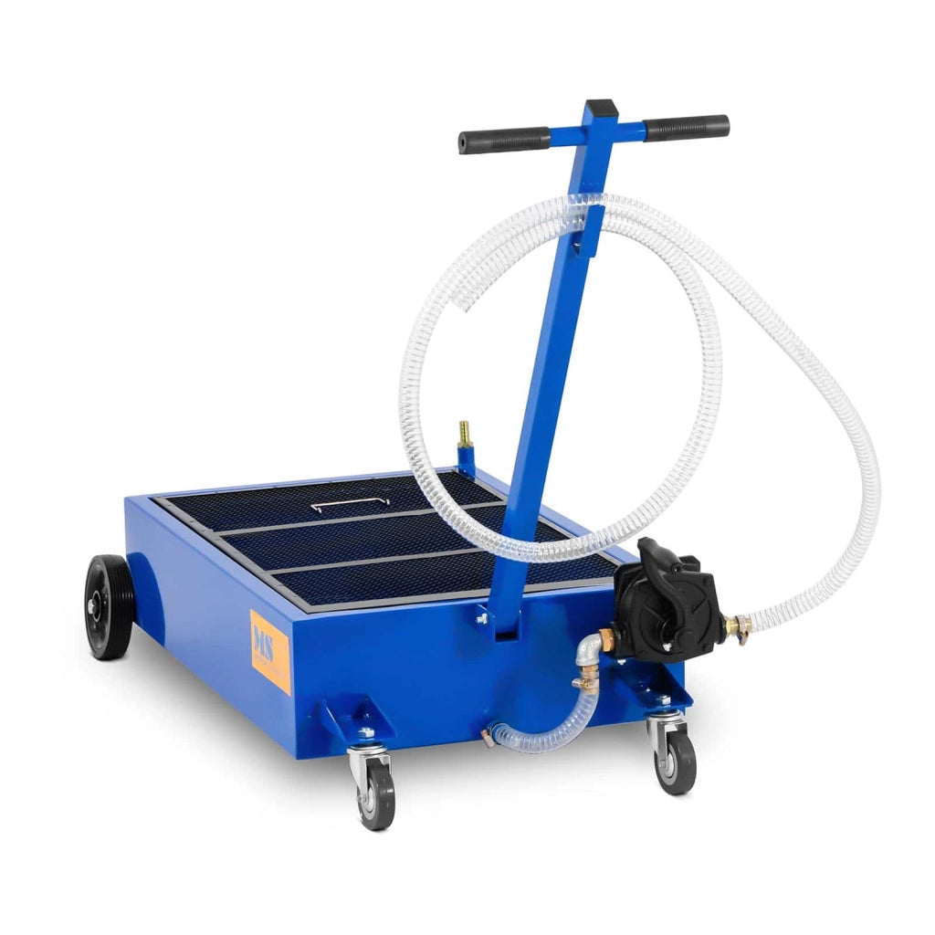 Vasca mobile per il recupero dell'olio - 75 litri - pompa manuale attrezzi per officina auto 14_0006322