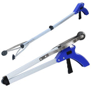 Trade Shop - Pinza Raccogli Oggetti Braccio Pieghevole Telescopica Prendi Tutto Con Manico -