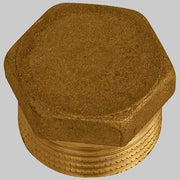 TAPPO MASCHIO ESAGONALE OTTONE GIALLO  1/2     MADE IN ITALY