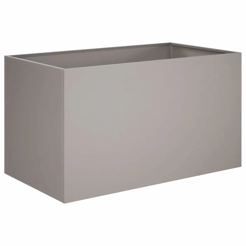 Vaso da giardino 2 pz Ruggine 100 x 50 x 50 cm Acciaio Corten 8005287