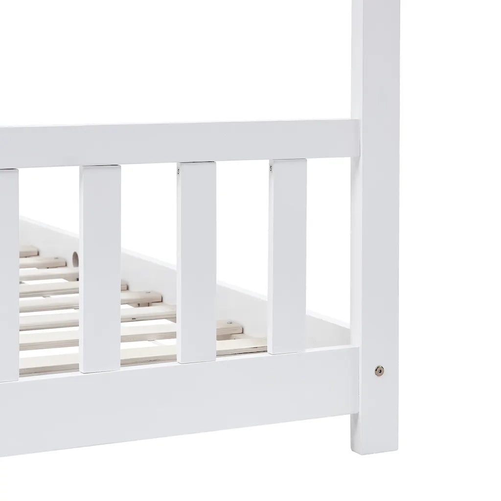 Giroletto per Bambini Bianco in Massello di Pino 90x200 cm 283369