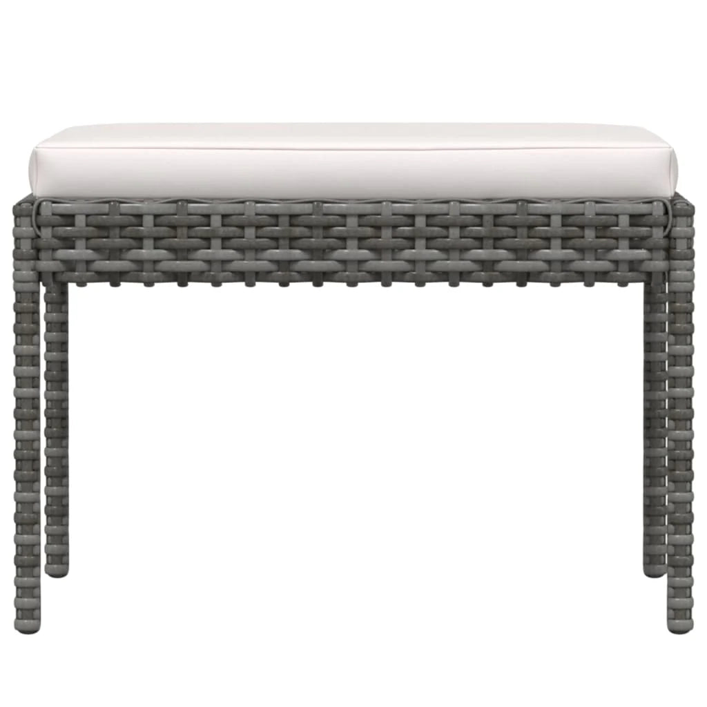 Set di mobili da giardino mobili da esterno 6 pezzi con cuscini resina intrecciata grigia 02_0016864