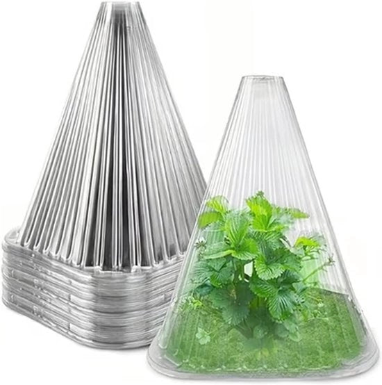 10 - coppe per piante riciclabili – respirante e permeabile alla luce – impermeabile agli insetti, al gelo, alla pioggia e al vento – coppe per piante specializzate per semi – 18 cm di altezza