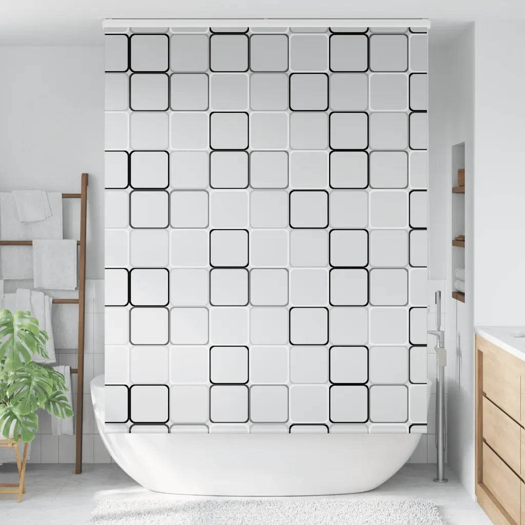 vidaXL Tenda a Rullo Doccia Cassonetto 150x240 cm Larghezza Tessuto