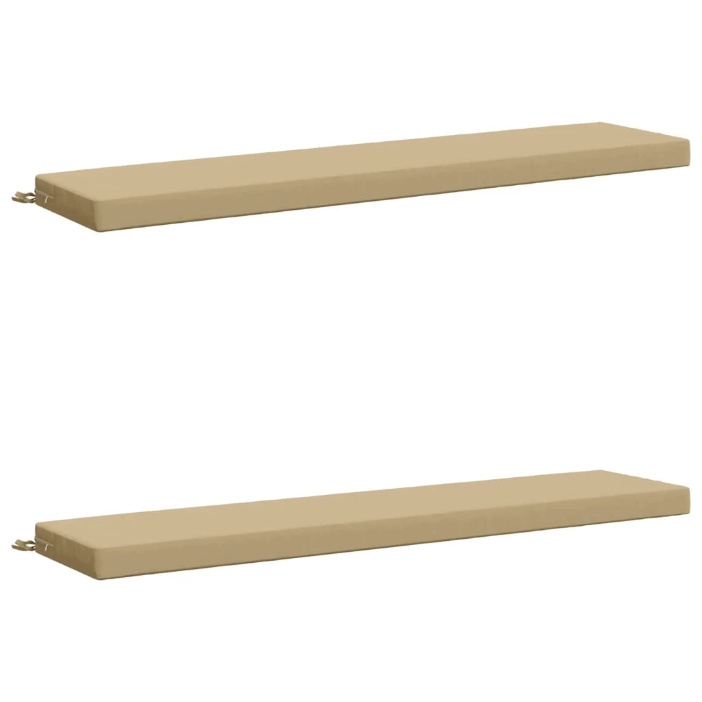 Cuscini per Panchina a 2 Pezzi SOEST 2 pz 100% Poliestere Beige 950035
