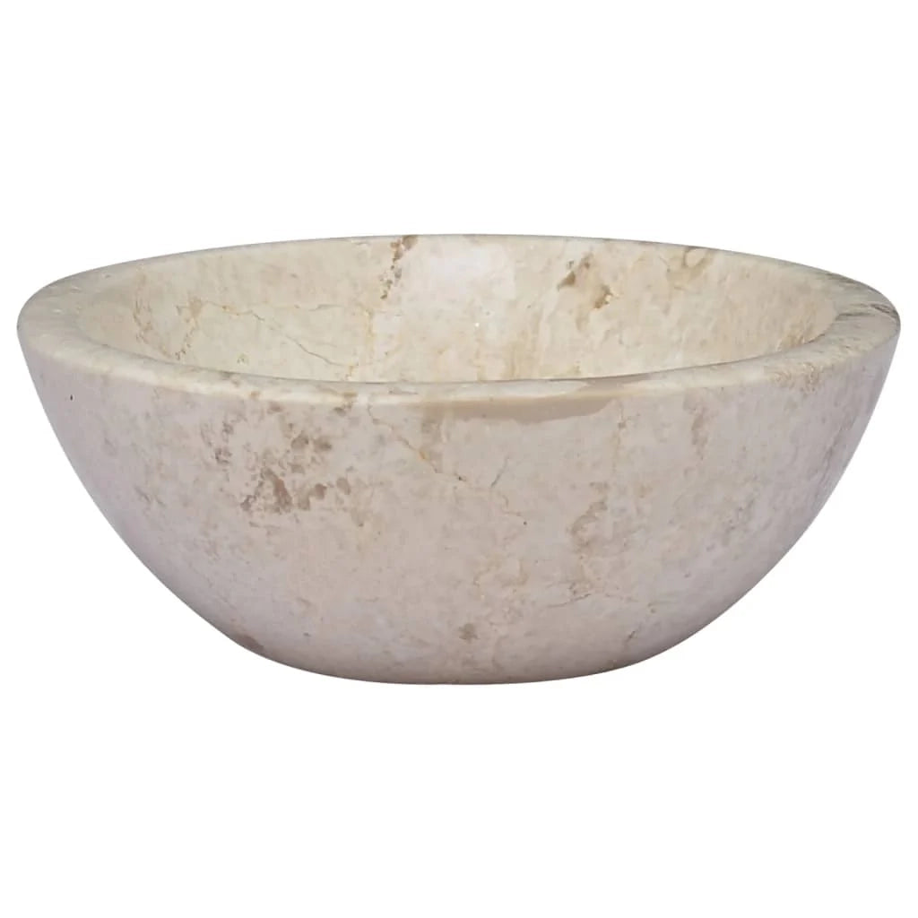 Lavandino da bagno lavabo da appoggio lavabo da WC lavabo da bagno lavabo da interno 53 x 40 cm marmo crema 02_0002815