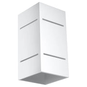 Applique Kubano bianca alluminio G9 1 luce PureLume