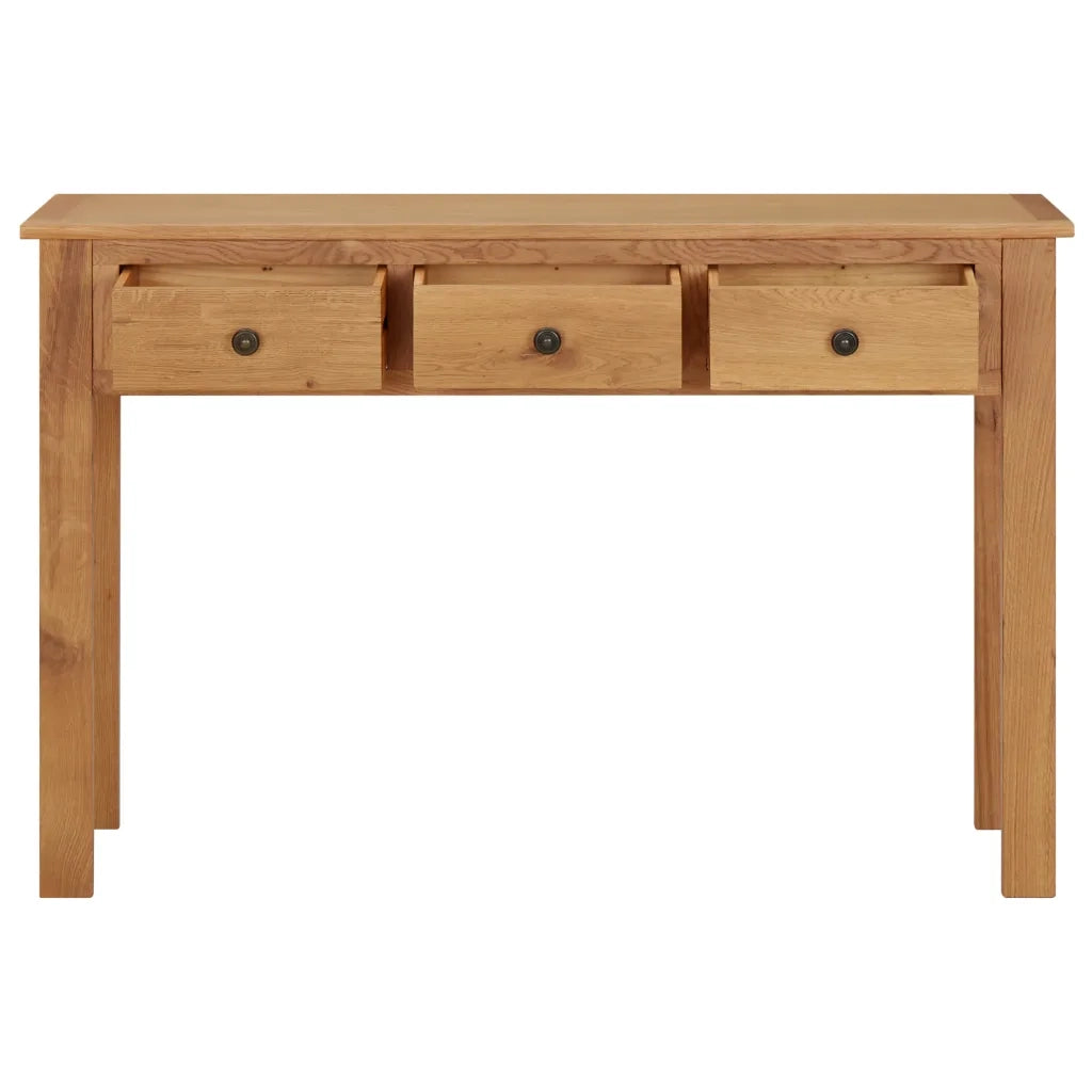 Tavolo da Trucco 110x40x75 cm in Legno Massello di Rovere