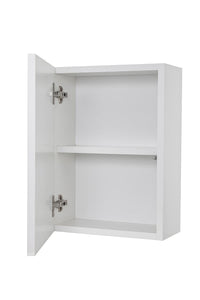 Pensile da Bagno 1 Anta Push 35x18x47,5 cm in Legno TFT Ibiza Bianco Opaco