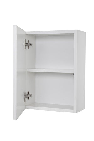 Pensile da Bagno 1 Anta Push 35x18x47,5 cm in Legno TFT Ibiza Bianco Opaco