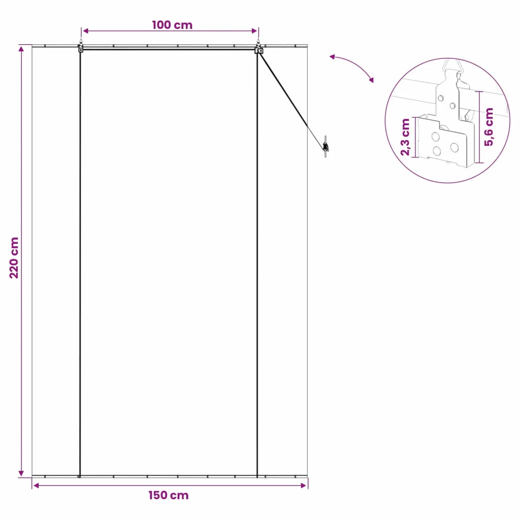Tenda a rullo Grigio 150 x 220 cm Bambù 42039735