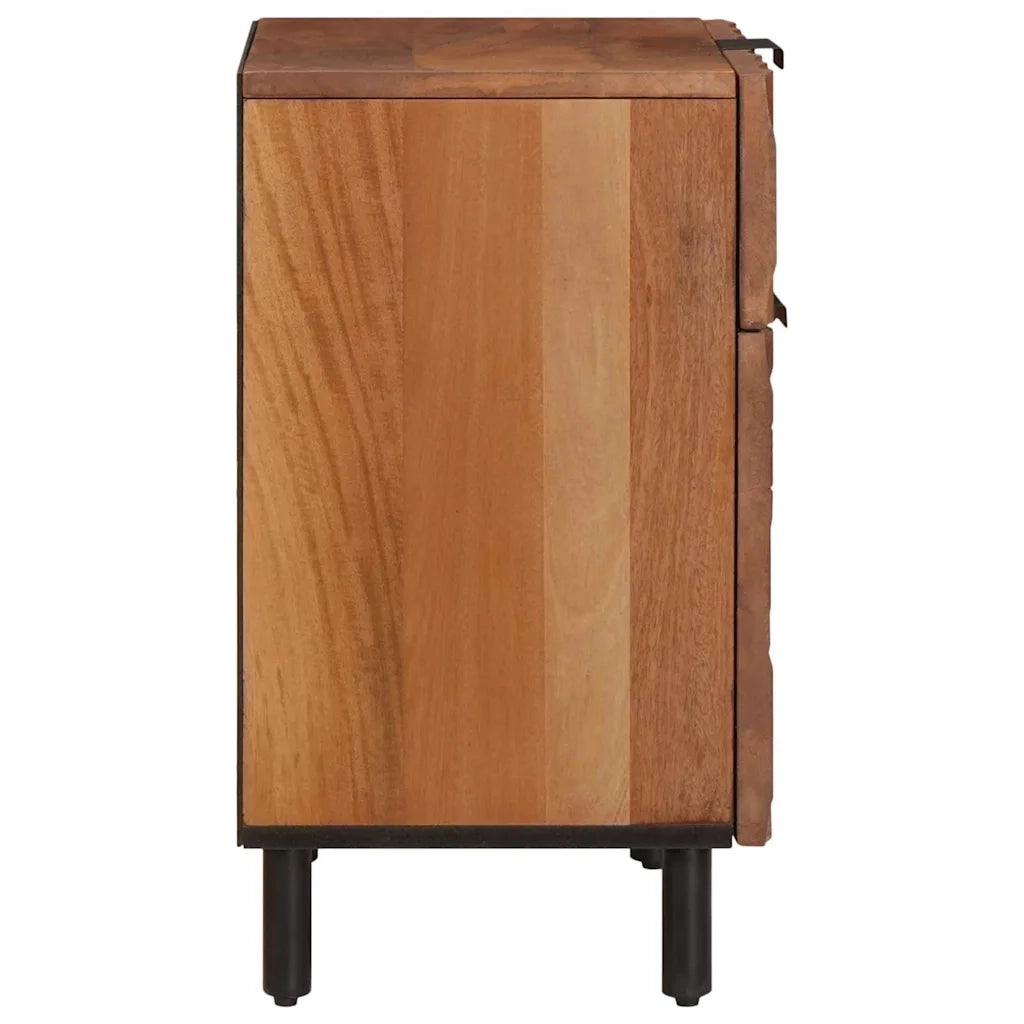 Comodino | Armadio da Notte | Mobiletto da notte con cassetto Marrone 50 x 33 x 60 cm