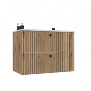 Mobile sottolavabo TIGO 80 2s rovere EVOKE scanalato frontale + umywalka