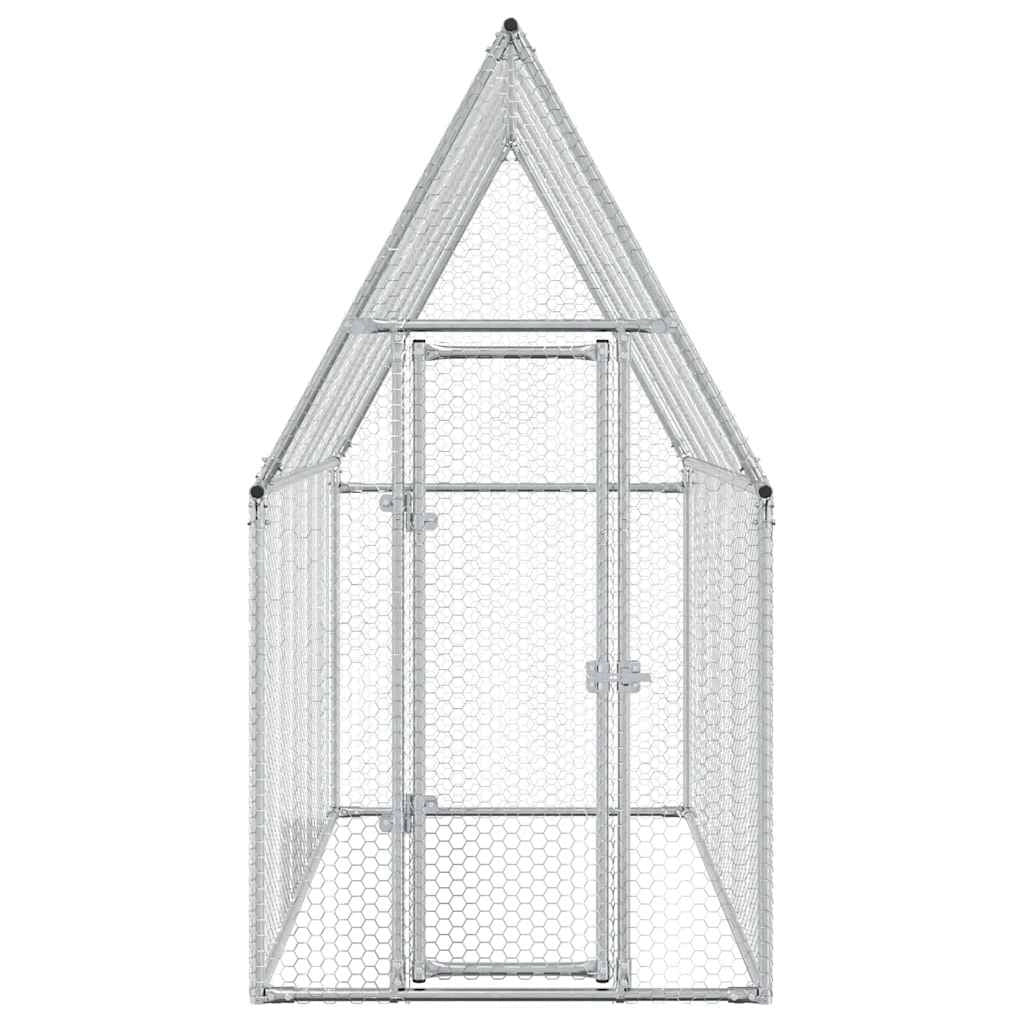 Pollaio Silver 200 x 100 x 190 cm acciaio zincato Silver 02_0041666
