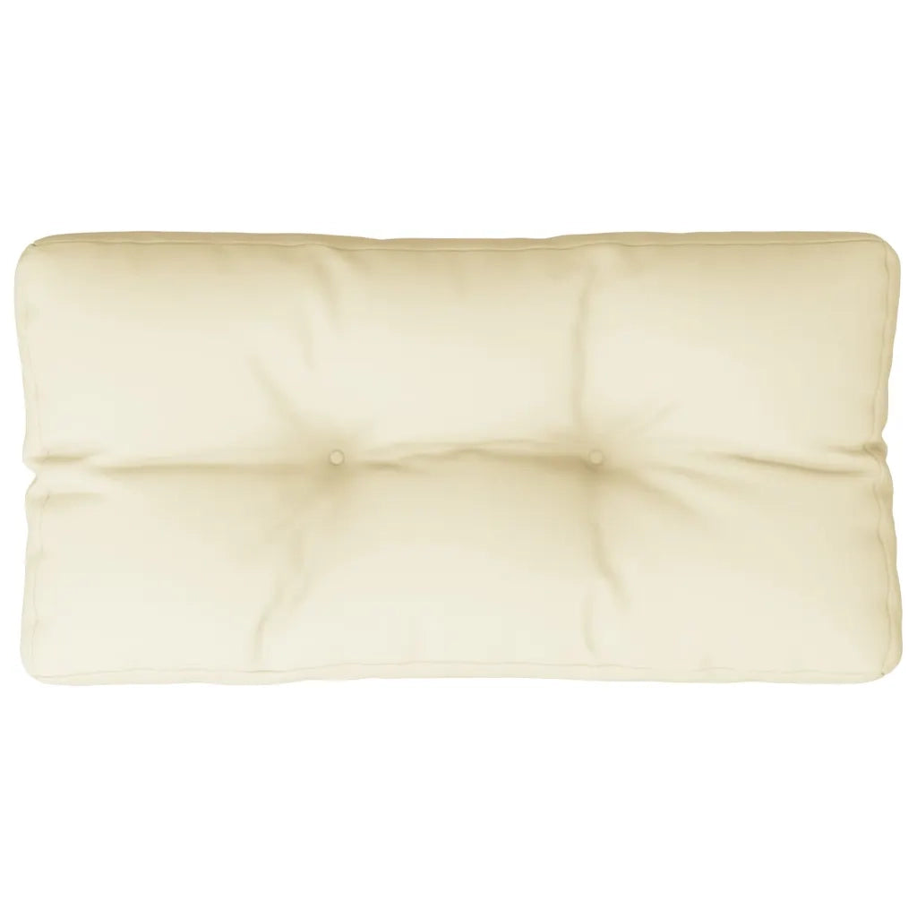 Cuscino per pallet | Cuscini per sedie Crema 80x40x12 cm in Tessuto