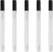 Penna a Sfere - Vuota - Adatta per Inchiostro - Con Baccelli di Vetro - Design Transparente - Materiale PP Ecologico - Pennarelli a Inchiostro