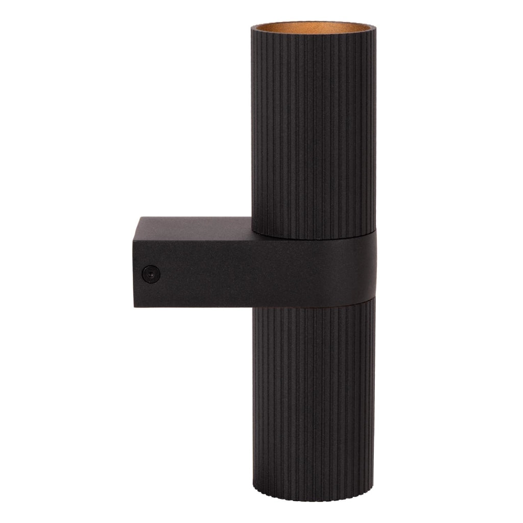 Applique da parete CLUBS 2xGU10 nero alluminio Lucide