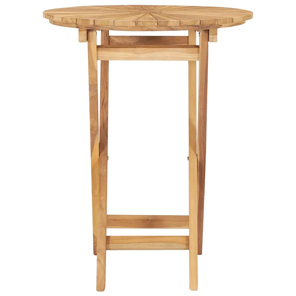 Tavolo da Giardino Pieghevole Ø  60 cm Legno Massello di Teak 49437