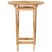 Tavolo da Giardino Pieghevole Ø  60 cm Legno Massello di Teak 49437