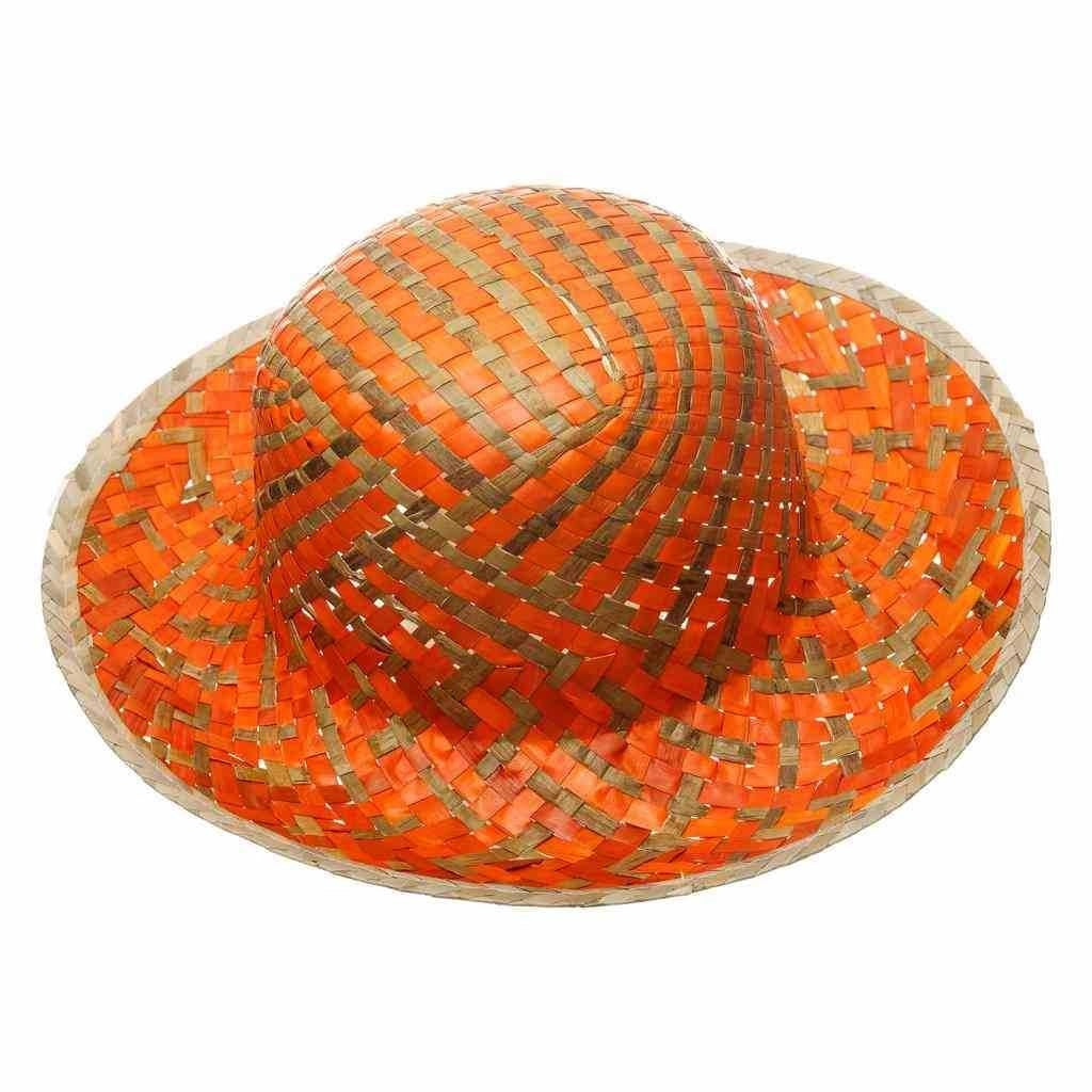 Cappello in paglia arancione 58x9