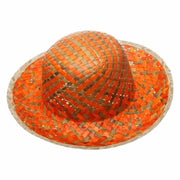 Cappello in paglia arancione 58x9