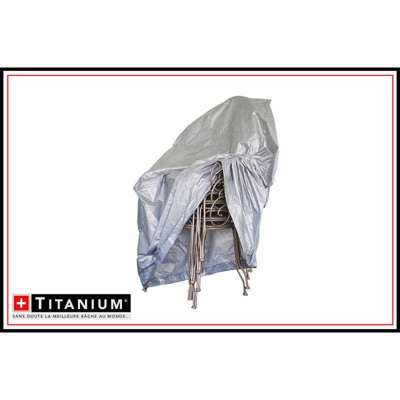 Copertura per pila di sedie TITANIUMÂ® - ARGENTO